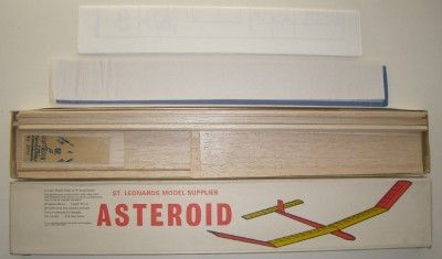 St. Leonards Asteroid Glider Balsa Model Airplane Kit 48 Span 