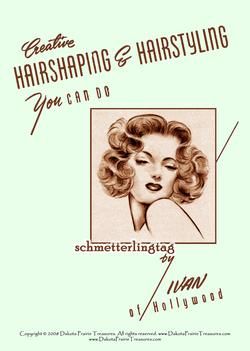 1940s Hairstyles Book Swing Era Illustrated Glamorous Hairstyle WWII 