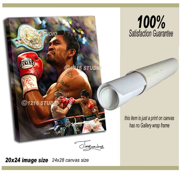 MANNY PACQUIAO  giclee print on canvas B 0005  