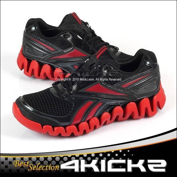 Reebok Zig Fuel Black / Excellent Red Zig Tech Running  