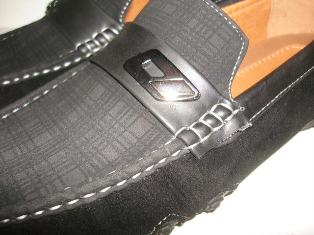 NEW MEN BLACK CASUAL BUCKLE DRIVING SHOES MOCS GS11  