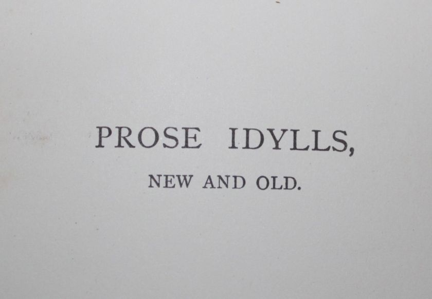 1886 RARE OLD ANTIQUE IDYLLS   KINGSLEY Book LEATHER Library Lot 