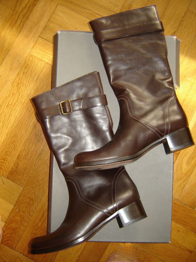 480** ROBERTO DEL CARLO ITALIAN LEATHER BOOTS** 10  