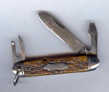 OLD CAMILLUS WWII US NAVY UTILITY KNIFE  