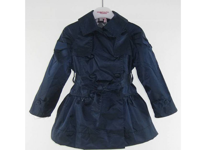 New MONNALISA GIRLS BLUE/PINK FROCK COAT from 2 12 yr  