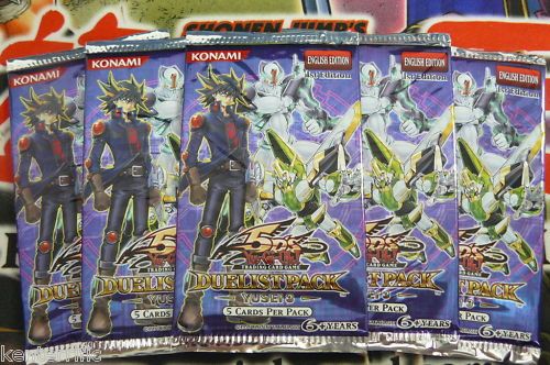 5X DUELIST PACK YUSEI 3 Booster Packs DP10 YuGiOh  