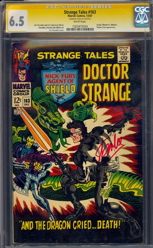 STRANGE TALES #163 CGC 6.5 WHITE CGC SS STAN LEE  