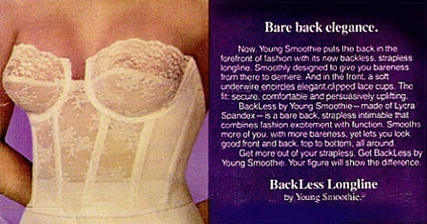 BACKLESS LONGLINE BRA 36C YOUNG SMOOTHIE BEIGE NWT  