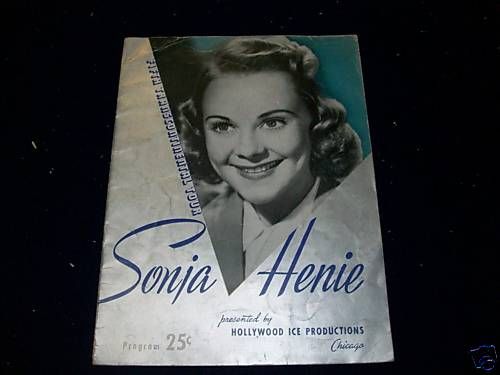 1941 42 SONJA HENIE 5TH TRANSCONT TOUR PROGRAM  BT 3121  