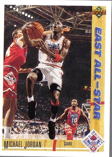 1991 2 UPPER DECK   EAST ALL_STAR   MICHAEL JORDAN #69  