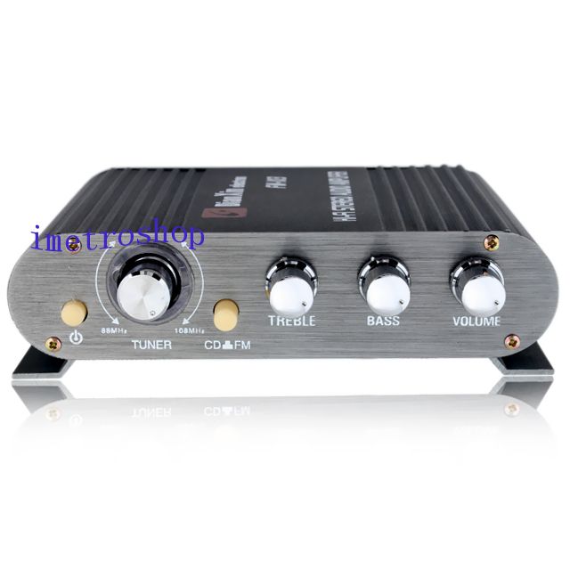 Micro Hi Fi Stereo Audio Amplifier 12W 2CH FM Input   