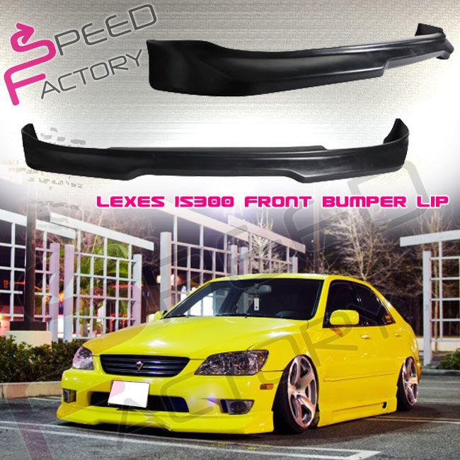 2001 2005 LEXUS IS300 POLY URETHANE BLACK FRONT BUMPER LIP SPOILER 