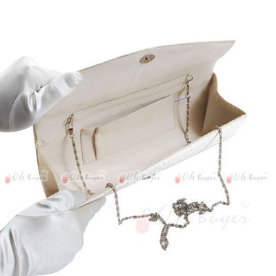 new 3 colours womens Wedding Evening Purse bridal Clutch with chain 