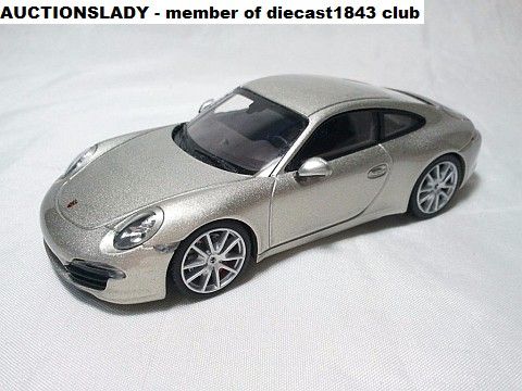 43 Minichamps Porsche 911 991 Carrera S 2011 2012 Silver Silber 