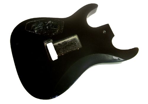 DRAGONFIRE GUITAR BODY FITS JACKSON® BLACK DINKY  