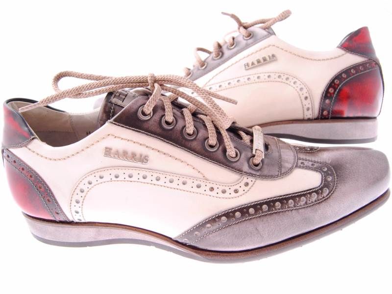 SCARPE HARRIS Tg.7 300E  50% 2909 SHOES SNEAKER BIANCO UOMO  