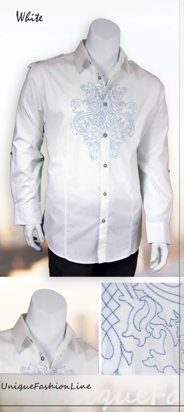   Stylish Spring Breeze Casual Dress Shirt White M 4XL Sizes 303  