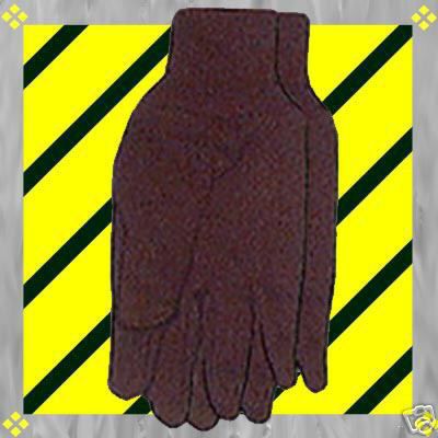 Small NEW BROWN JERSEY WORK GLOVE GO Cotton Garden  