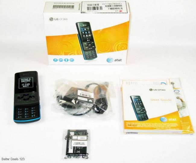 New LG CF 360 Slider Cell Phone for AT&T