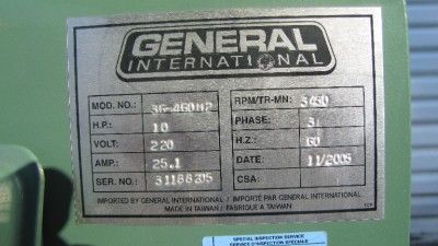 2005 General 24 Wood Planer 10 hp 220V 3 ph powermatic  