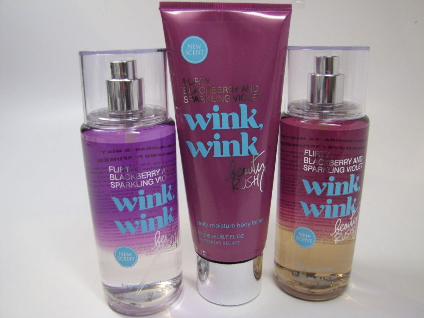 NEW VICTORIA SECRET BEAUTY RUSH WINK WINK MIST & LOTION LIMITED 