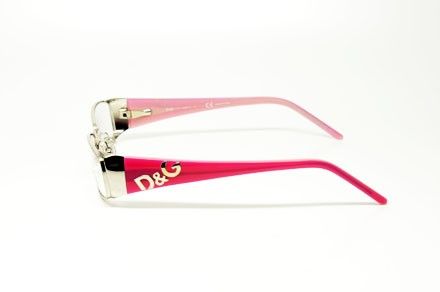 LAST DOLCE & GABANNA DD 5037 101 S.52 RX GLASSES PINK SILVER METAL 