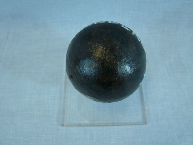 18thC Antique REV WAR Old FORT TICONDEROGA NY Battlefield CANNON BALL 