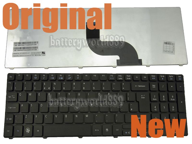 Acer Aspire 5538G 5542 5542G 5739/g 5820T 5820TG Keyboard UK/English 