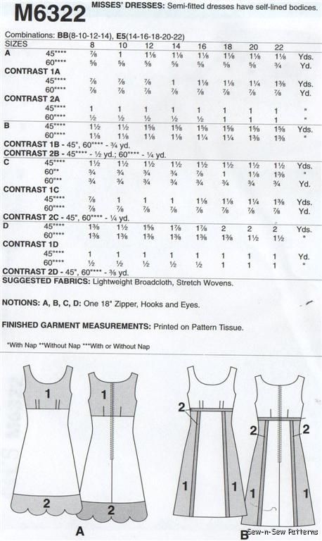 EASY Boutique Summer Empire Dress PATTERN A Line Shift  