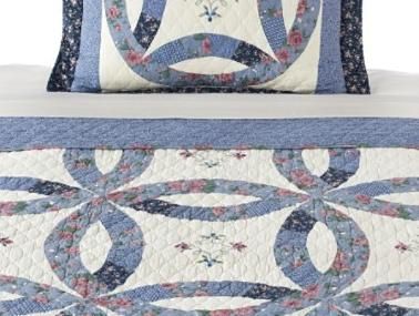 NEW NEW Whole Home Meadowcrest Quilt KING SIZE Gorgeous Wedding Ring 