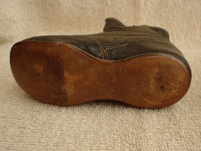   VICTORIAN CHILDRENS CHILD BABY WESTERN/COWBOY BUTTON BLACK BOOTS