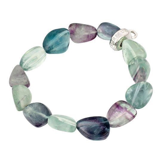 New Jewelry Natural Stone Beads Fluorite Bracelet Gift  