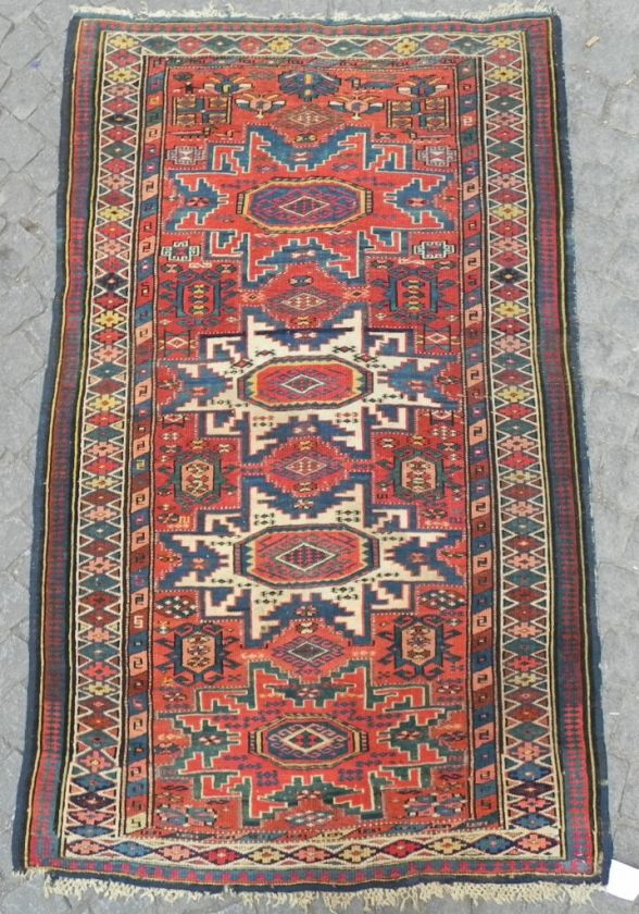 Antique Caucasian Kuba Lesghi Rug, Excellent Original Condition, Full 