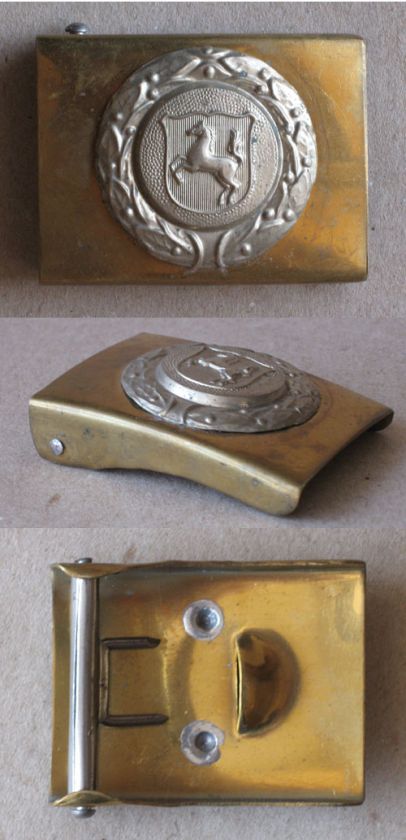 WWI GERMAN RANK BELT BUCKLE / BRASS / WESTFALEN  