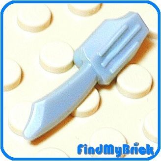 W032B Lego Weapon Hand Dagger   Pearl Light Gray   NEW  