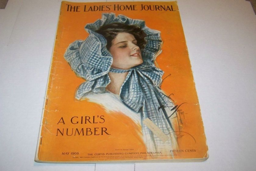 MAY 1908 LADIES HOME JOURNAL magazine HARRISON FISHER  