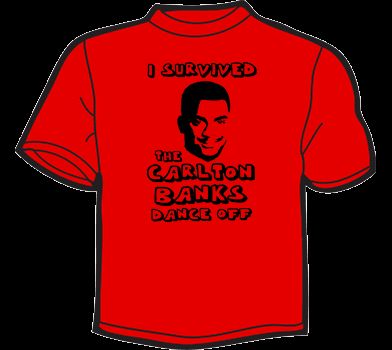 CARLTON BANKS T Shirt WOMENS fresh prince of bel air  