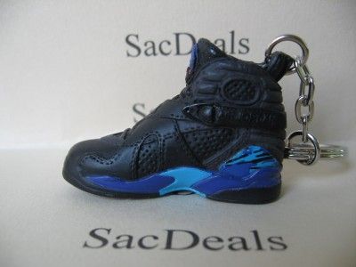 AIR JORDAN RETRO 8 VIII AQUA BUGS KEYCHAIN 5 9 10 11 12  