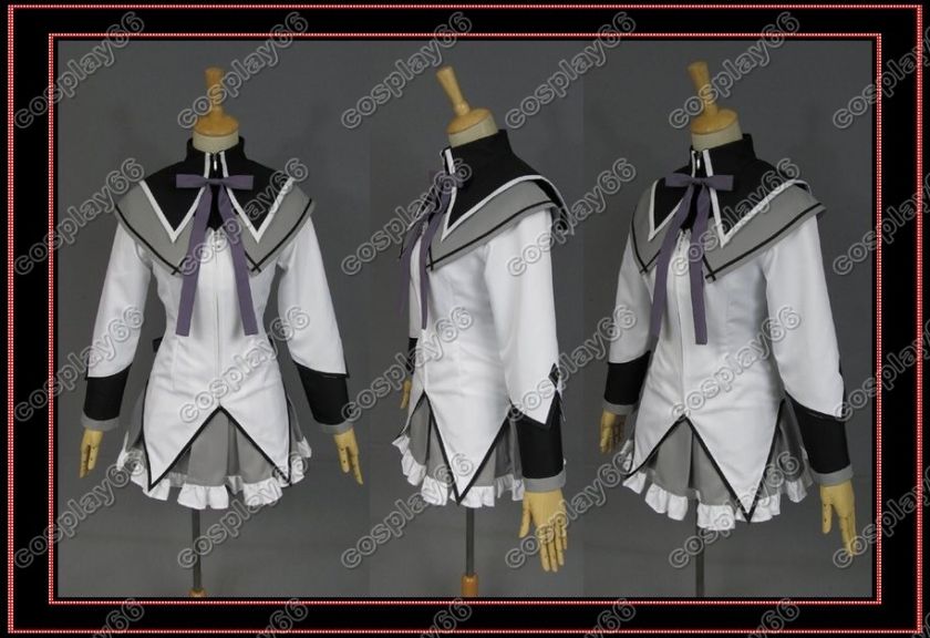 Puella Magi Madoka Magica Homura Akemi Cosplay Costume  