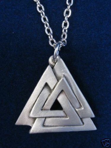 Viking Jewelry Pewter Valknut SCA LARP 0699  