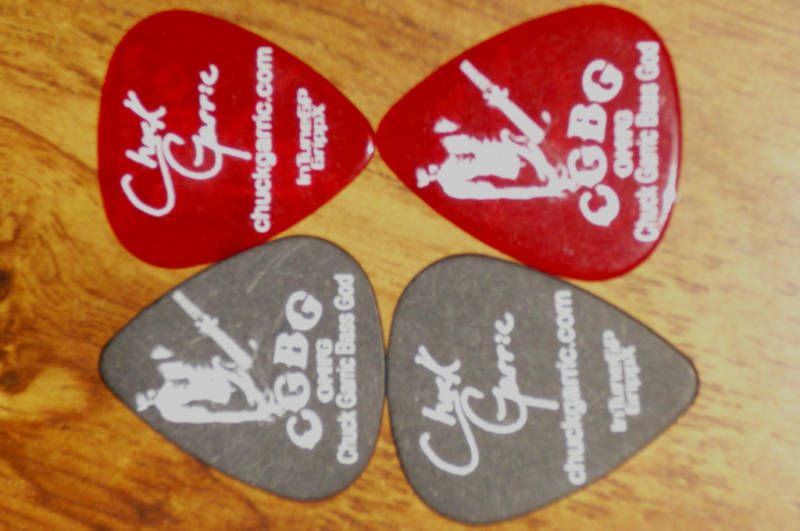 CHUCK GARRIC / alice cooper guitar pick BASS GOD cbgb R  