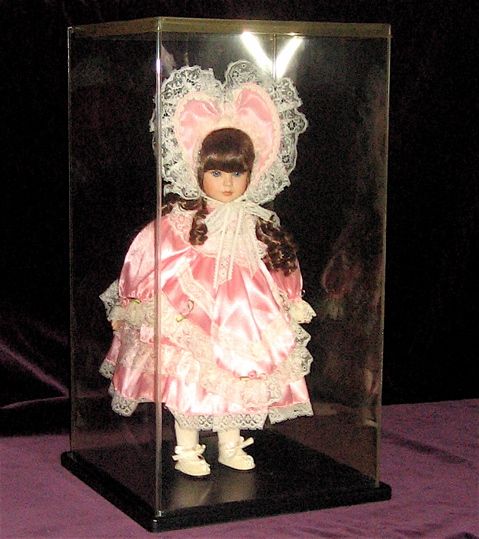 Pretty in Pink Victorian Brunette Porcelain Doll•Best Holiday Gift 