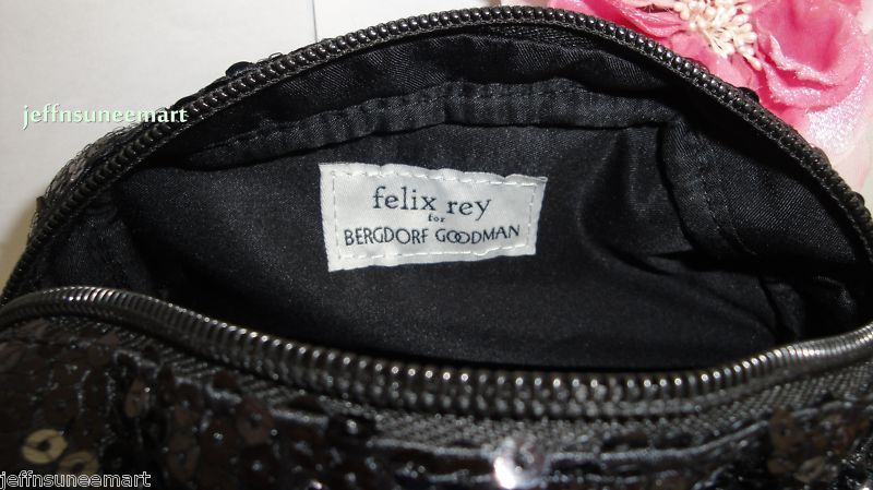 FELIX REY BLACK SEQUIN POUCH BAG HOT BRAND NEW♥ BIN  