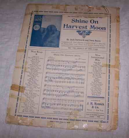 Vint Sheet Music MOON BIRD Indian Love Song OWL MAIDEN  