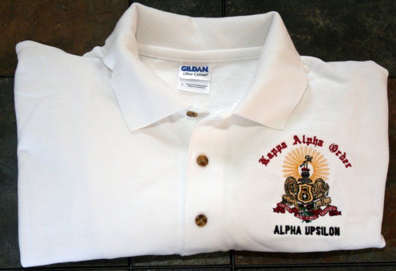 Kappa Alpha Order   Custom Embroidered Golf Shirt S XL  