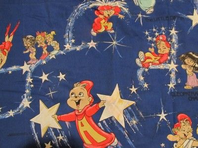 Vintage Alvin & and the Chipmunks & Chipettes sheets set flat sheet 