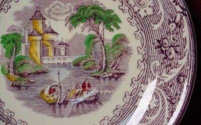 RIDGWAY china VENICE PURPLE pattern Cov. VEGETABLE LID  