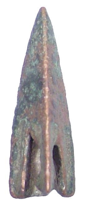 ANCIENT GREEK BRONZE ARROWHEAD C.400 BC  