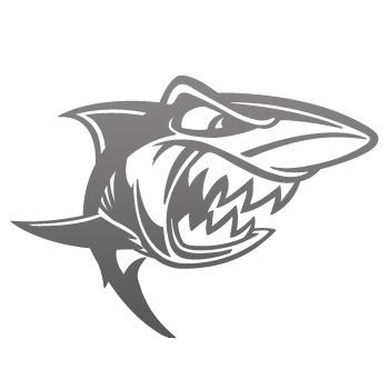 Scuba Dive Decal Sticker Cartoon Vinyl Shark ZZ7WW  