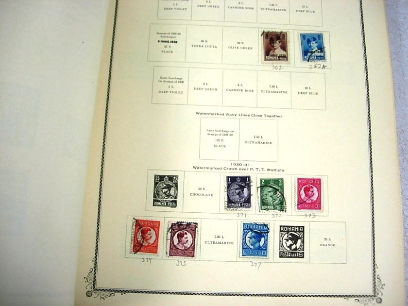 ROMANIA, SERBIA, THRACE, OLD Stamps hinged on Scott Specialty pages 